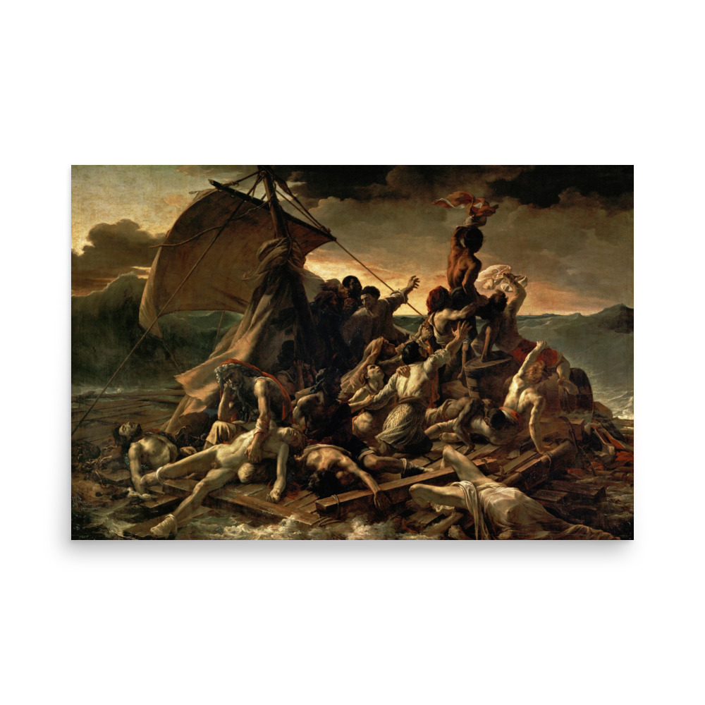 The Raft of the Medusa by Théodore Géricault Print, Dark Academia, Gothic Art, Classic Art