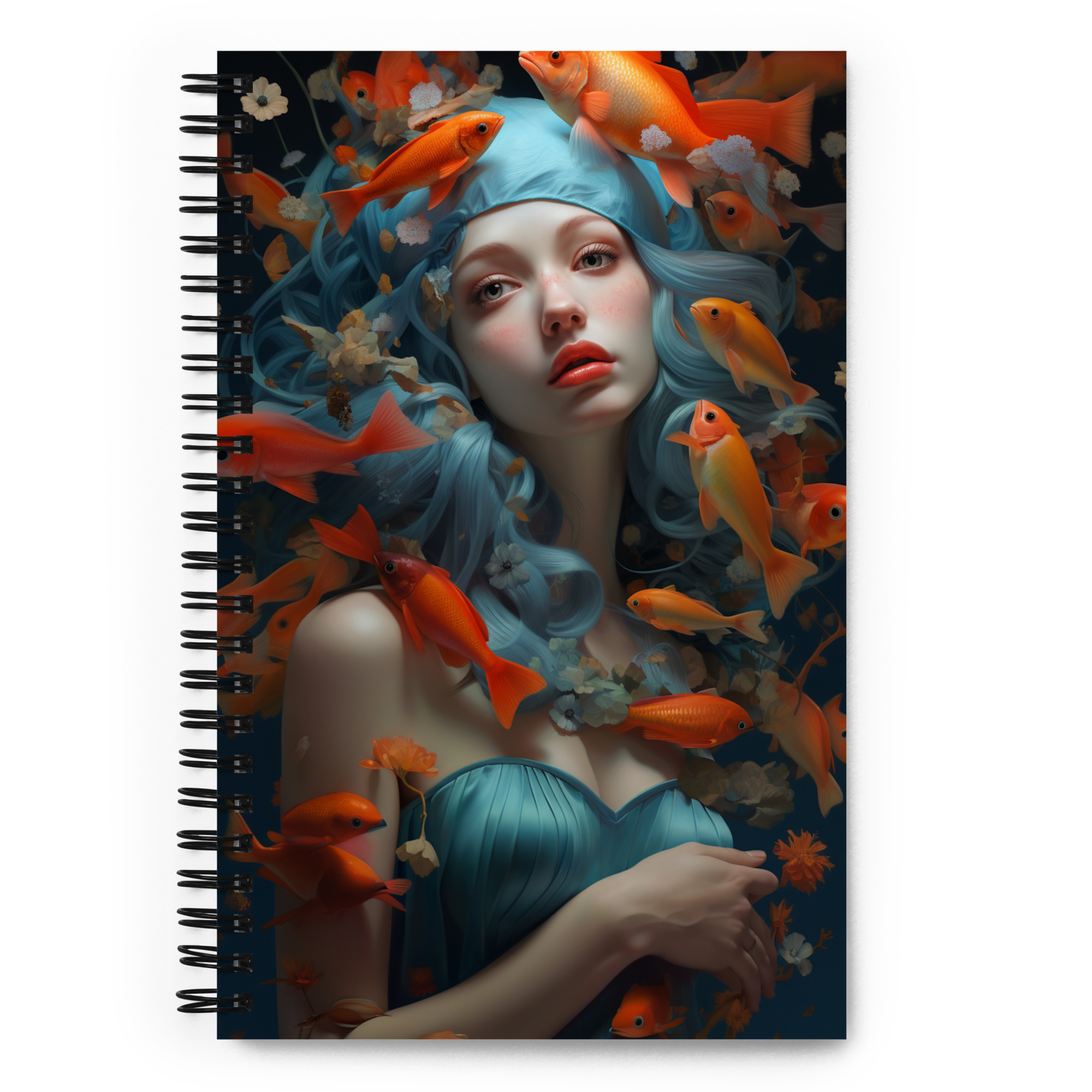 Mother Pisces by Dead Artists, Spiral Notebook, Zodiac Sign, Astrology